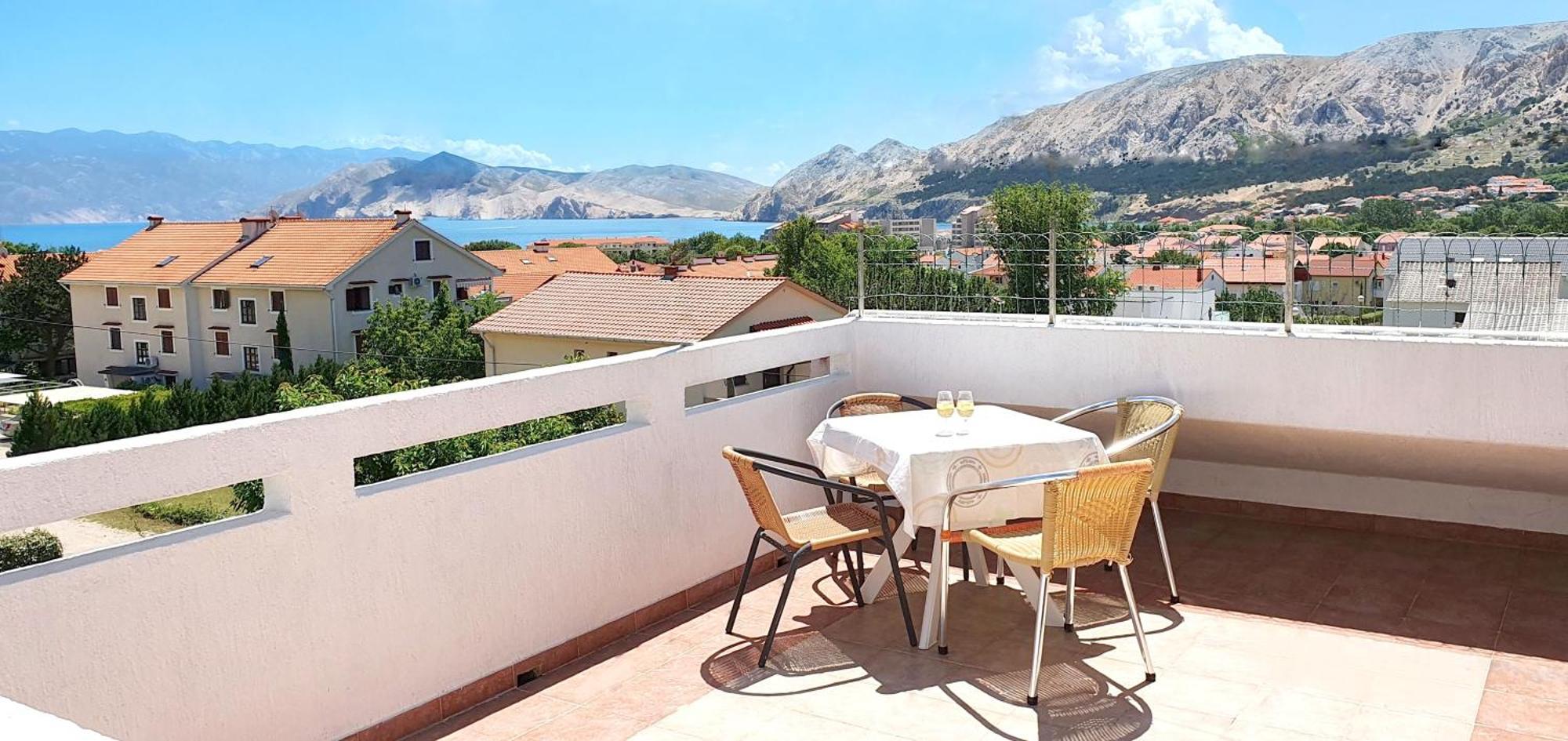 Mirjana F Apartaments Baška Kültér fotó